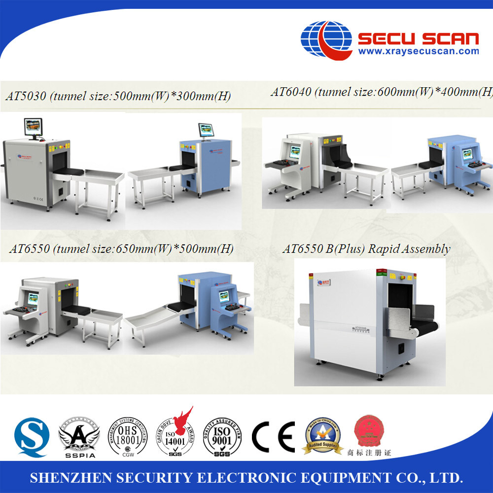 Security Checkpoints X Ray Baggage Scanner 34mm Integrated