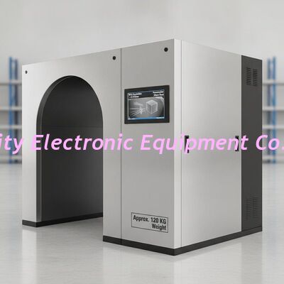Resolusi kawat Kurang dari 00787mm Metal Wire X Ray Baggage Scanner Penetrasi 30mm Baja Sekitar 120 Kg Berat