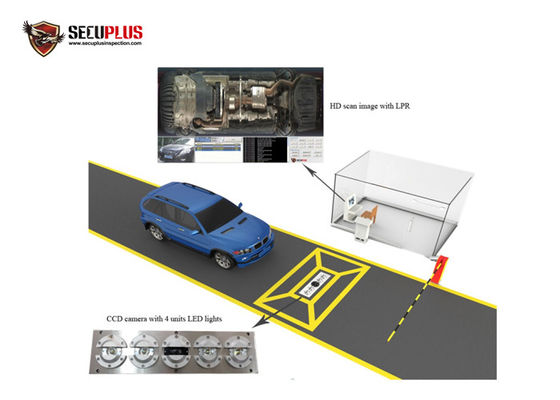 100W RS232 Di Bawah Vehicle Surveillance Scanner 5000 * 2048 Piksel